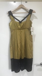 cue mustard dress